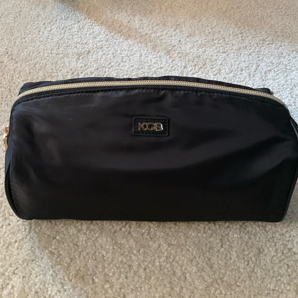 KGB Studio Black Nylon Cosmetic Bag - NWOT